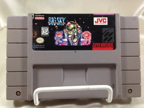 Nintendo SNES Game Cartridge Big Sky Trooper