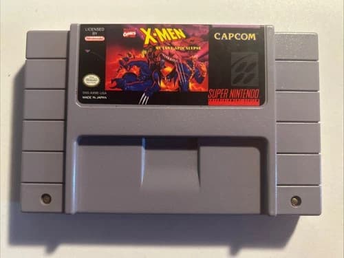 X-men Mutant Apocalypse Super Nintendo - Authentic Tested And Working Ships Fast