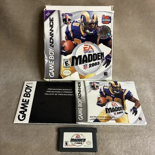2003 Madden NFL Game Boy Advance CIB Manual