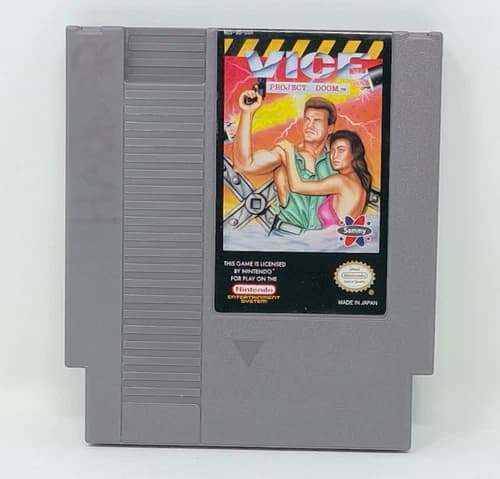 Vice Project Doom (Nintendo Entertainment System, NES) - Cleaned & Tested
