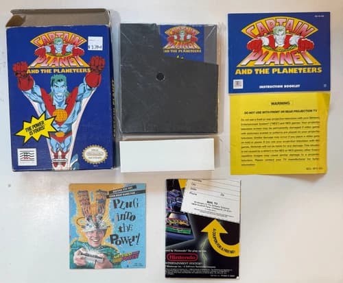 Captain Planet and the Planeteers, NES, Nintendo - CIB, Complete, Box, Inserts