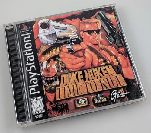 Sony Playstation Duke Nukem Time to Kill - Complete CIB w/ Reg Card Black Label