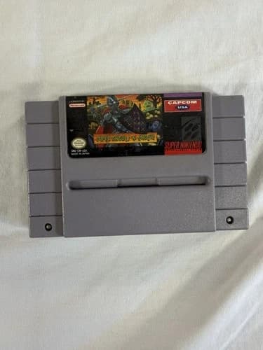 Super Ghouls 'n Ghosts SNES Super Nintendo 1991 Game Only Tested Authentic Cart