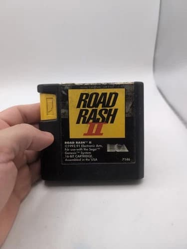 Road Rash II Sega Genesis Authentic Tested Working