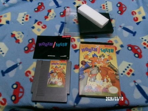 #884 North and South for NES (Complete in Box) (Tested,Working, Authentic)