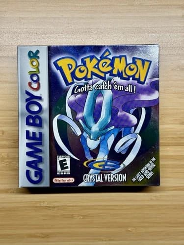 MINTY Pokemon Crystal Complete In Box Series Misprint CIB Gameboy Color Unused