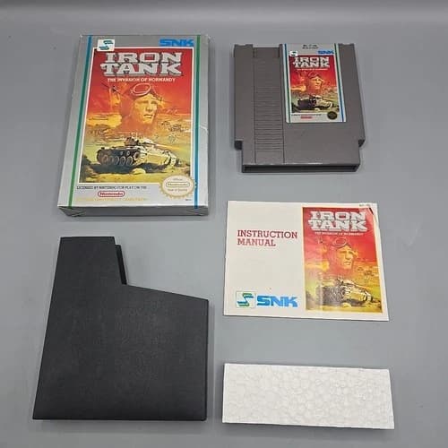 Iron Tank: The Invasion of Normandy (Nintendo NES) Complete With Manual CIB
