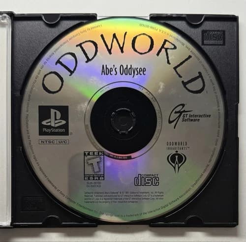 Oddworld: Abe's Oddysee (Sony PlayStation 1, PS1, 1997) - Disc Only - Tested