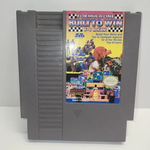 Formula One: Built to Win (Nintendo Entertainment System, 1990) Cartridge Only