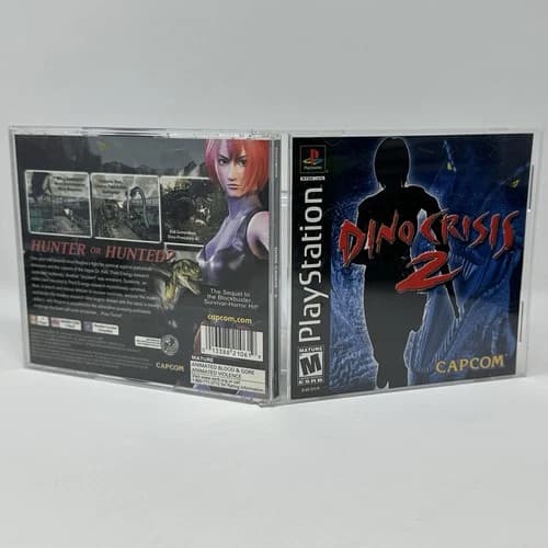 Dino Crisis 2 Playstation PS1 With Registration Card | Black Label Excellent
