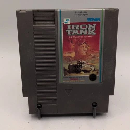 SNK Iron Tank The Invasion of Normandy Nintendo NES Action Game Cartridge