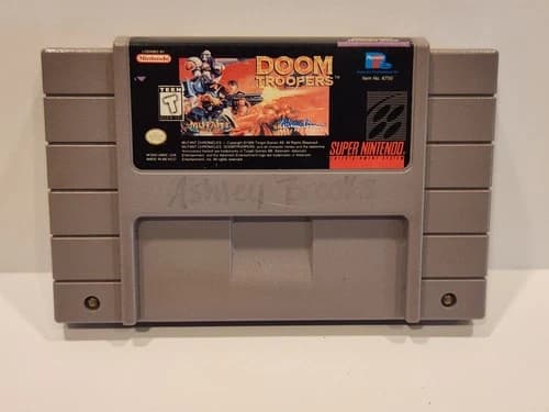 Doom Troopers: Mutant Chronicles (Super Nintendo SNES, 1995) Cleaned And Tested