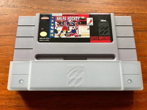 NHLPA Hockey 93 (SNES, 1992) Authentic, Tested, Good Cond., Fast Shipping!