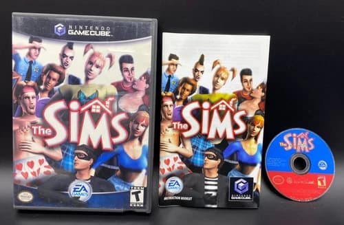 The Sims (Nintendo GameCube, 2003) CIB with Manual Complete Good Condition