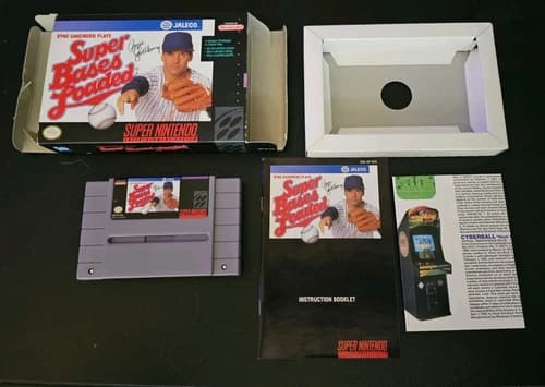 Super Bases Loaded (Super Nintendo SNES, 1991) CIB Complete with Manual