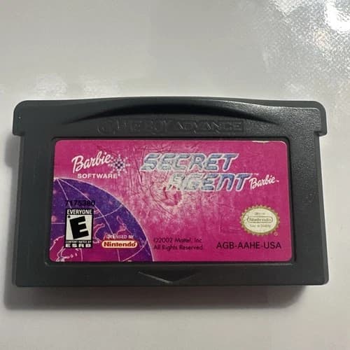 Barbie Secret Agent Barbie (Nintendo Gameboy Advance, GBA) Cart Only - Tested