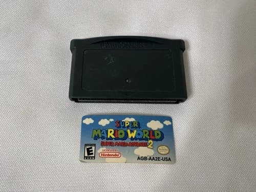 Super Mario World Super Mario Advance 2 Nintendo Gameboy GBA Game Tested Working