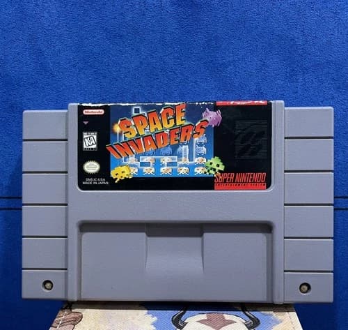 Space Invaders (Super Nintendo, 1992) SNES Authentic Tested Working Cartridge