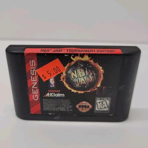 NBA Jam Tournament Edition TE (Sega Genesis) Tested Cart Only 90s Basketball