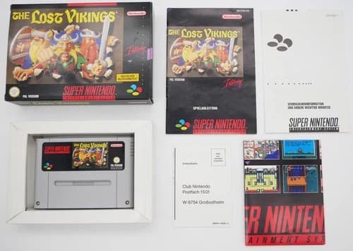 The Lost Vikings | Super Nintendo SNES | Complete CIB Boxed CIB
