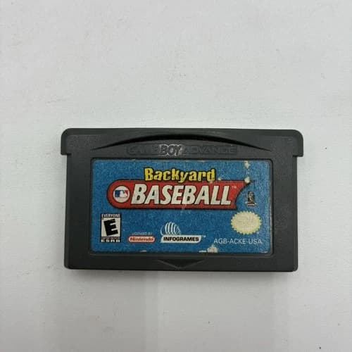 Backyard Baseball (Nintendo Game Boy Advance, 2002) authentic GBA cart only