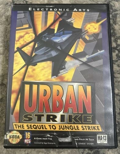 Urban Strike Sega Genesis 1994 Electronic Arts Game Complete CIB