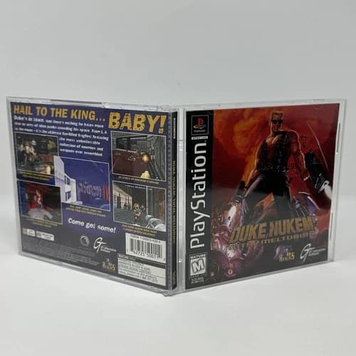 Duke Nukem: Total Meltdown (Sony PlayStation, 1997) PS1 COMPLETE CIB REG CARD!!