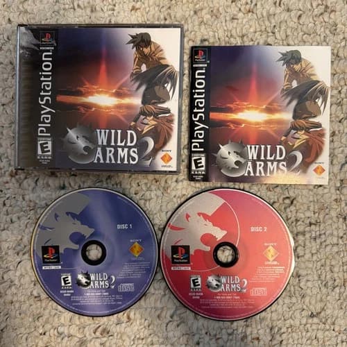Wild Arms 2 - Sony PlayStation 1 PS1 CIB