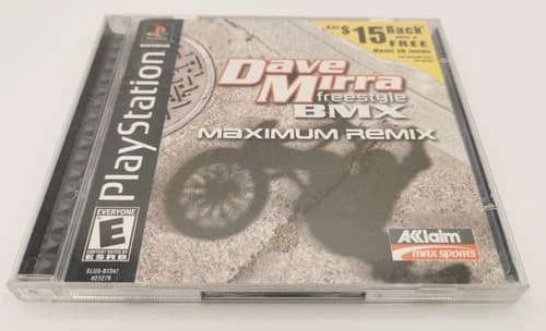 Dave Mirra Freestyle BMX: Maximum Remix (Sony PlayStation 1, PS1) – Very Good