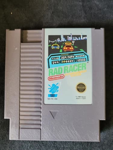 Rad Racer - Nintendo NES Game Authentic