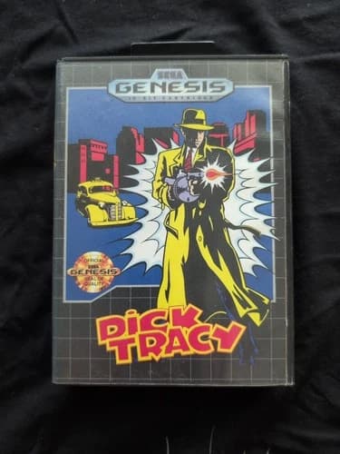 Sega Genesis (CIB) - Dick Tracy - COMPLETE Game, Box and Instruction Manual