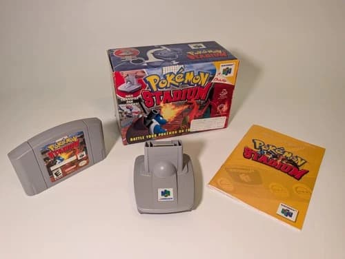 Pokemon Stadium - Nintendo 64 N64 - CIB - Authentic, Tested, Working w/Transfer