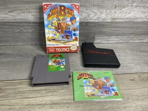 Bad News Baseball (Nintendo NES) Complete in Box CIB