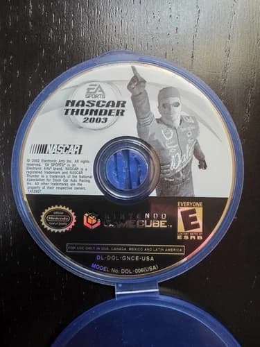NASCAR Thunder 2003 (Nintendo GameCube, 2002) Disc Only Loose