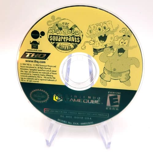 The SpongeBob SquarePants Movie (Nintendo GameCube Game) Disc Only TESTED