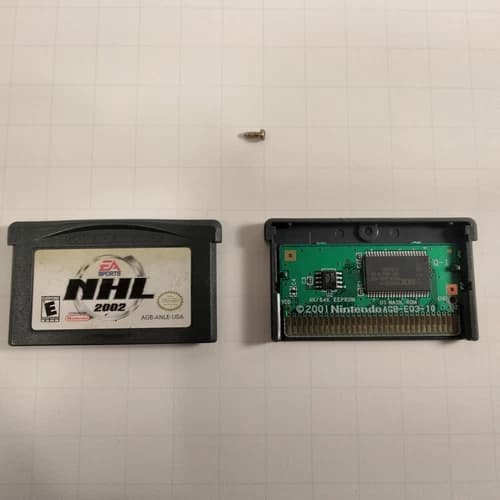 nhl 2002 game boy advance- tested, working, cartridge only, authentic