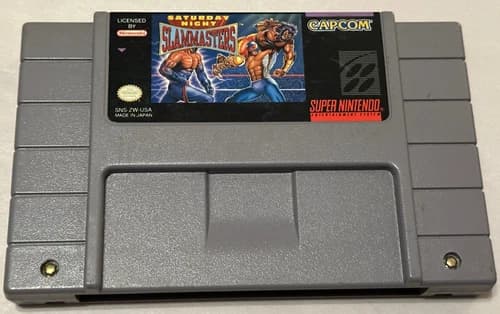 Saturday Night Slam Masters (Super Nintendo SNES, 1994) Vintage Game *TESTED*
