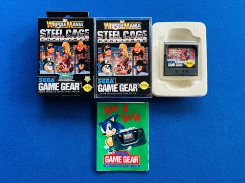 WWF Steel Cage Challenge Sega Game Gear CIB Complete Box Manual Wrestlemania