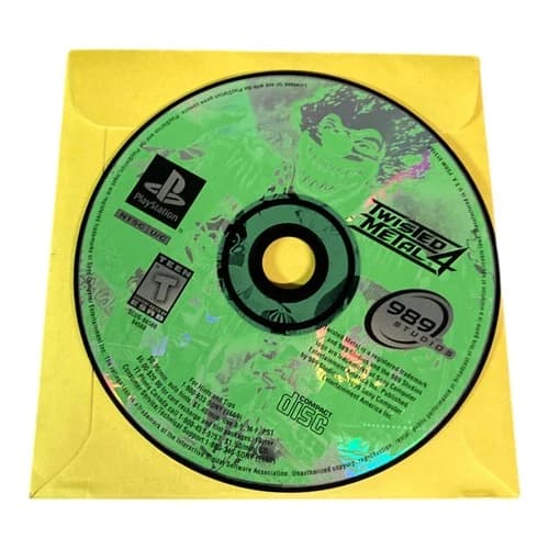 Sony PlayStation 1 PS1 Disc Only TESTED Twisted Metal 4 1999 BL