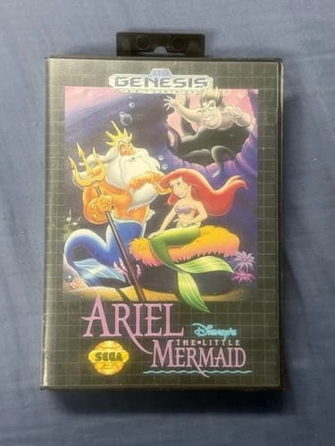 Ariel the Little Mermaid (Sega Genesis, 1992) CIB Complete in Box, Tested!