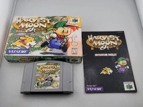 Harvest Moon 64 for Nintendo 64 N64 Complete In Box CIB Great Shape CH