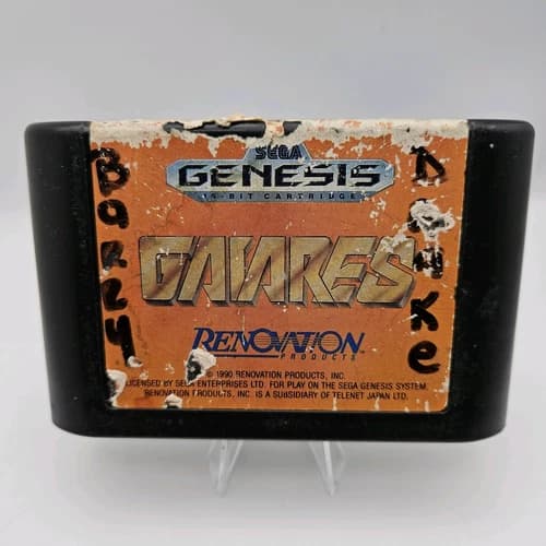 Gaiares Sega Genesis 1990 Tested Works Cleaned Cartridge Only