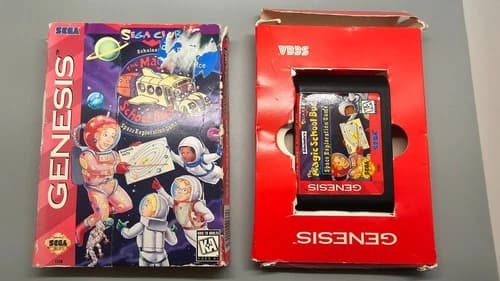 Scholastic's The Magic School Bus Space Exploration Game (Sega Genesis 1995) CIB