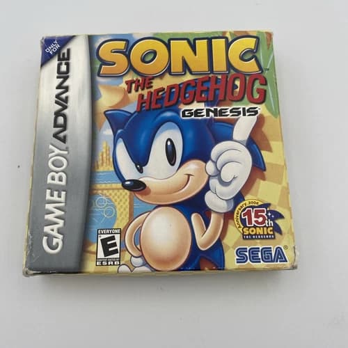 Sonic the Hedgehog Genesis GameBoy Advance Complete In Box Tested and Working