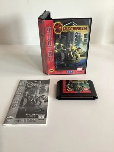 Shadowrun Sega Genesis CIB Complete TESTED