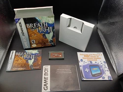 Breath of Fire-Nintendo Game Boy Advance! 2001 BEAUTIFUL CONDITION! COMPLETE!!