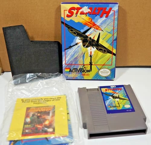 STEALTH ATF NINTENDO NES VIDEO GAME COMPLETE CIB MANUAL INSERTS TESTED WORKING
