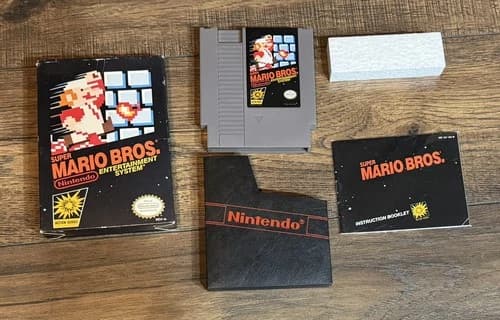 Super Mario Bros. 1 Oval for NES Nintendo Complete In Box CIB Great Shape