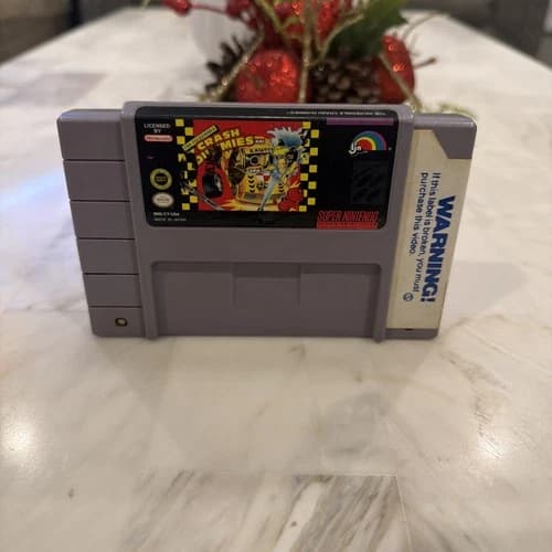 The Incredible Crash Dummies: Super Nintendo SNES Cleaned Tested And Working