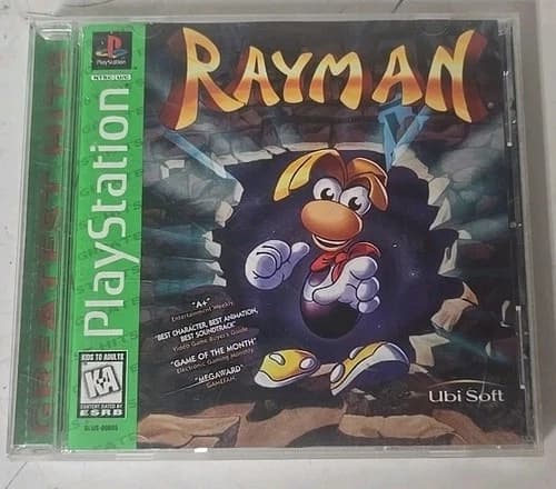 Rayman (Sony PlayStation 1 PS1, 1995) Greatest Hits CIB Complete Manual 🎮💥